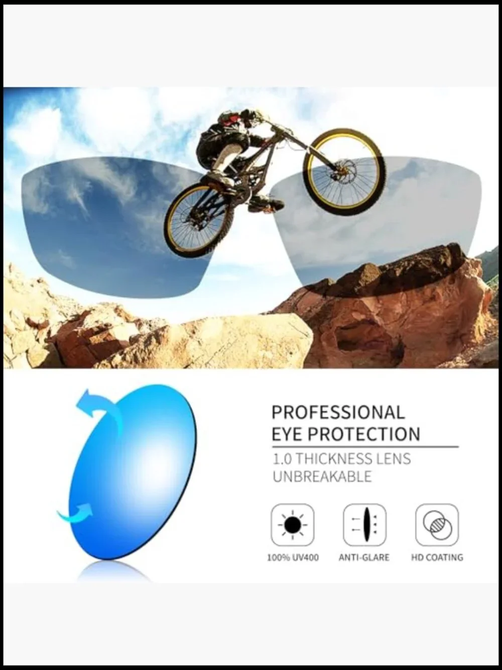 3 Pack Polarized Sports Sunglasses Wrap Around UV400 Protection